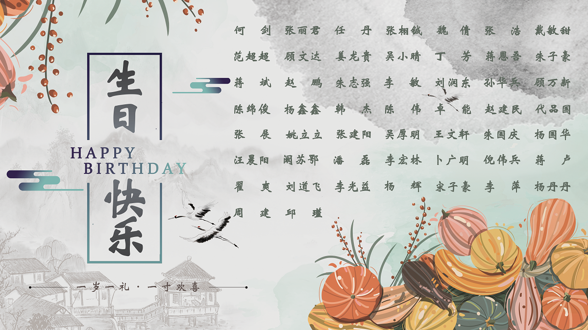 【生日祝?！抗ё?0月生日的員工生日快樂！